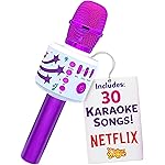 Move2Play, Kids Karaoke Microphone | Includes Bluetooth & Pre-Loaded Songs | Birthday Girls Present for All Ages, 2, 3, 4, 5+ Year Old Girls, Boys & Toddlers (Purple)