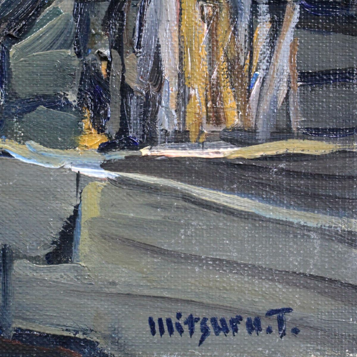 豊田 満『樽前山残雪』油彩画【真作保証】 絵画 Amazon.co.jp: 豊田 満『樽前山残雪』油彩画真作保証 絵画