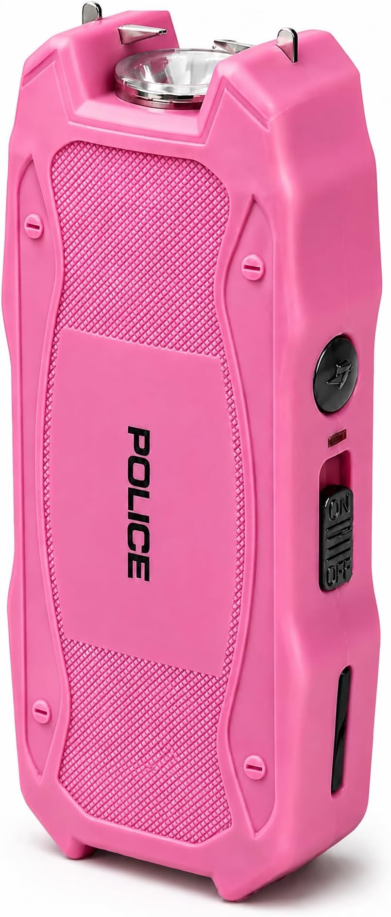 POLICE Stun Gun for Self Defense 1901 โ High Voltage Mini Rechargeable with LED Flashlight, Compact & Heavy Duty โ Personal Security for Women, Pink