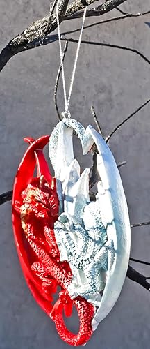 Miniatura 6 de Ebros Gift Anne Stokes - Figura decorativa de árbol de fantasía de dragones como adornos de Halloween o Navidad, escultura decorativa para el hogar,