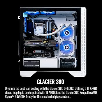 水冷14コア28スレッド m.2 256GB HDD3TB GTX TITAN Amazon.com: Thermaltake Glacier 360 Liquid-Cooled PC (AMD