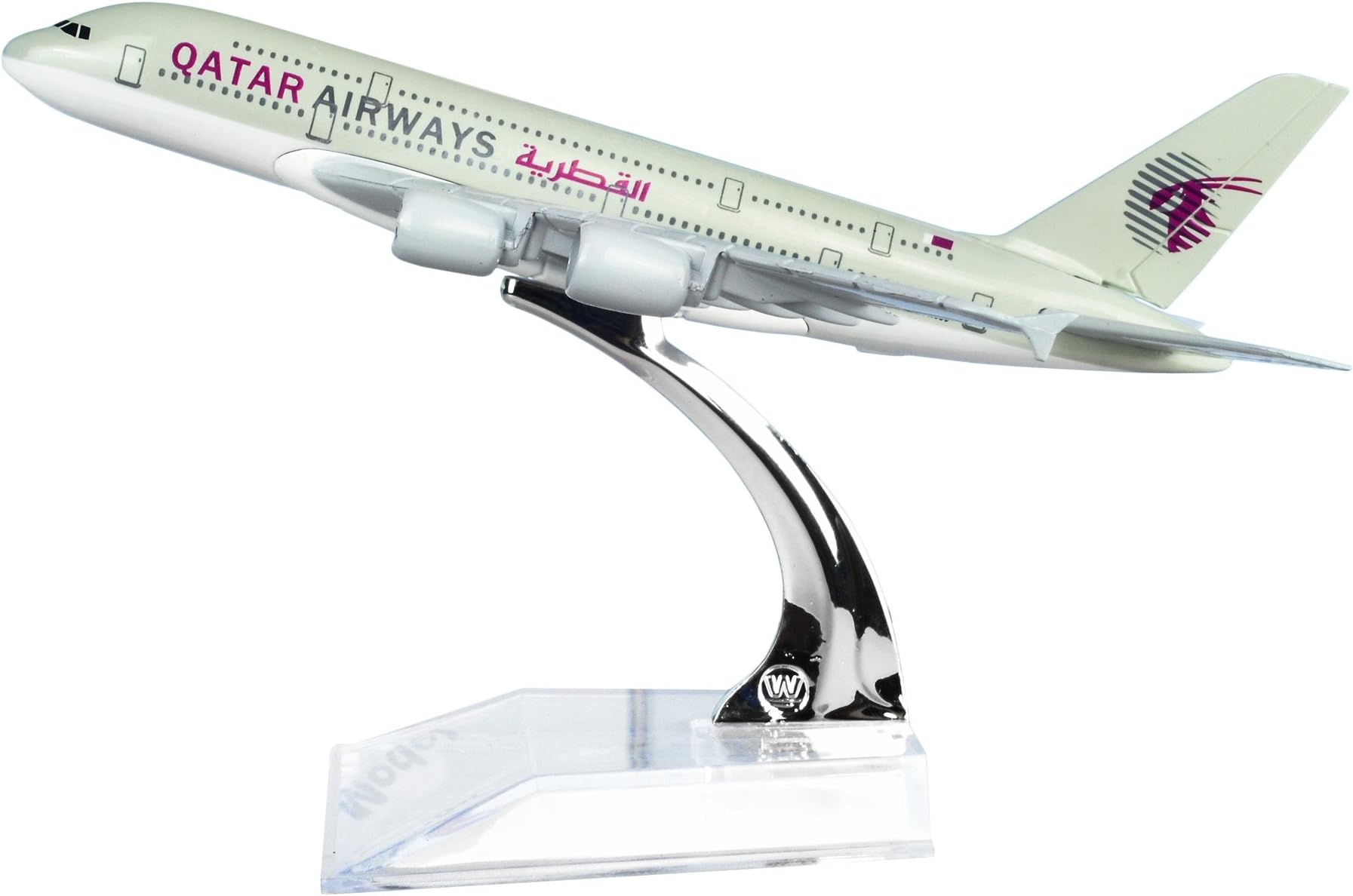 24-Hours Qatar Airways Company Q.C.S.C. A380 Alloy Metal Airplane Models Die-cast 1:400