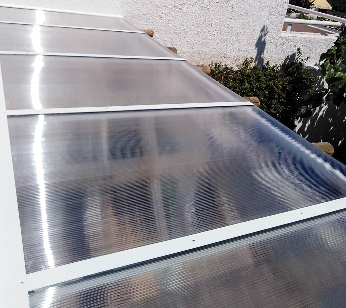 Pack 8uds Placa o Panel de policarbonato Celular - 6mm -150x105 cm (Transparente)
