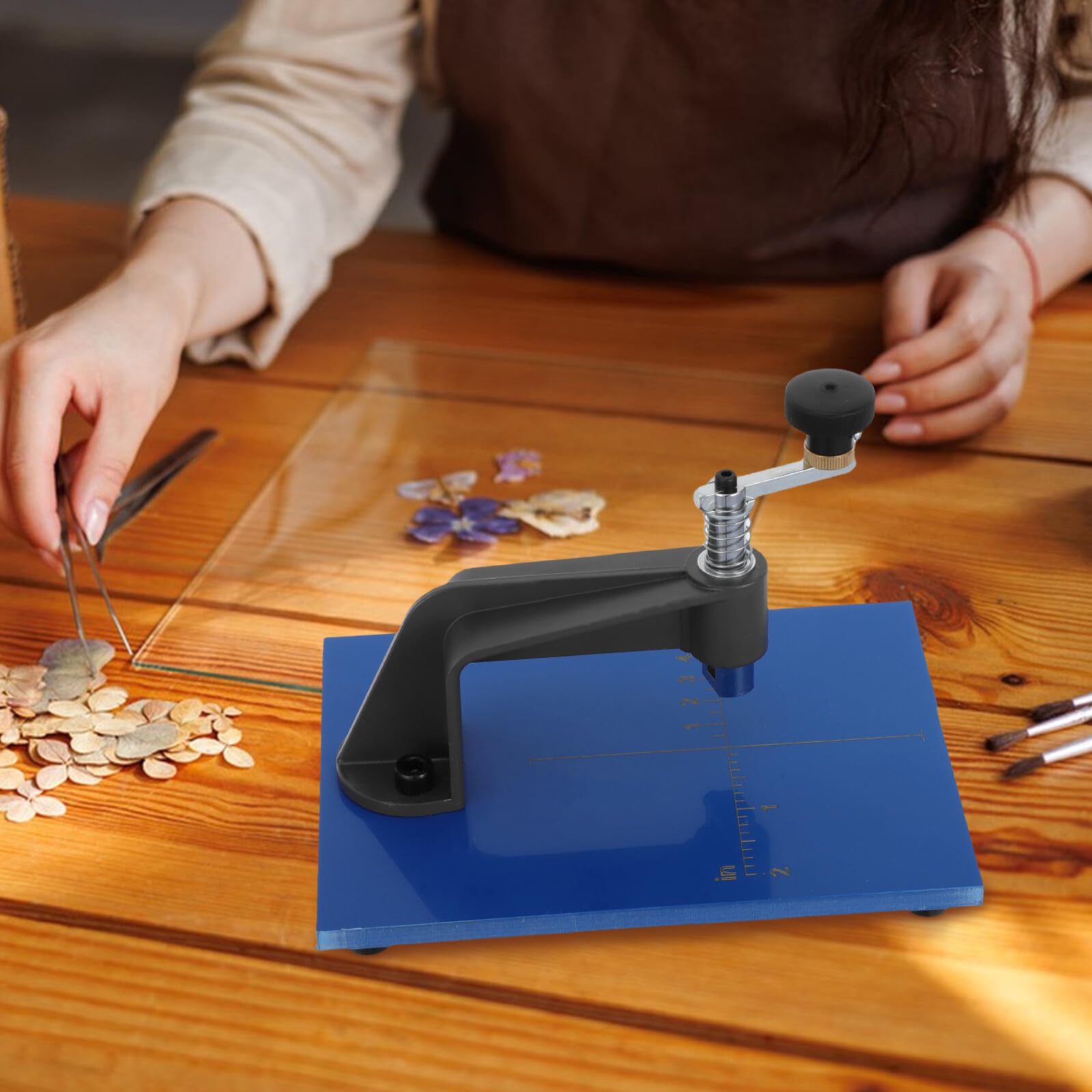 SUPVOX Tagliavetro Circolare Professionale Regolabile Doppia Scala Metrica e Imperiale, Utensile Manuale per Vetro e Specchi Diametro 10-100 Mm, Strumento Preciso per Progetti di Mosaico