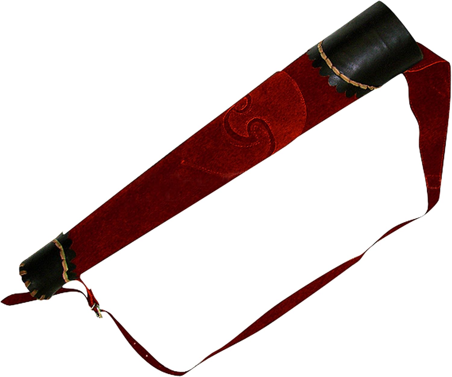 Red Leather Archer Quiver - LARP Quiver