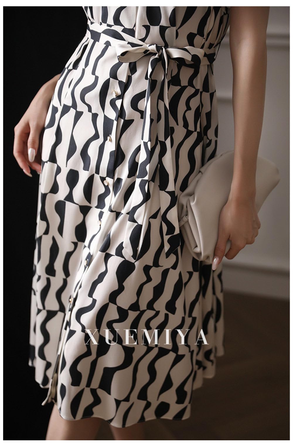 Oberteile Damen,Langes Tunika-Kleid Für Damen, Bluse, Hemden Mit Geometrischem Druck, Kurzärmelig, Weißes T-Shirt Mit V-Ausschnitt, Lässige, Lockere, Lange Bluse, Minikleider, Sommerblusen-Tunika-Ob
