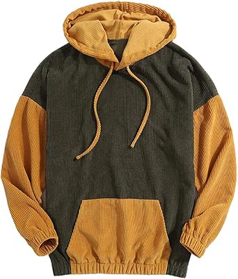 color block mens hoodie