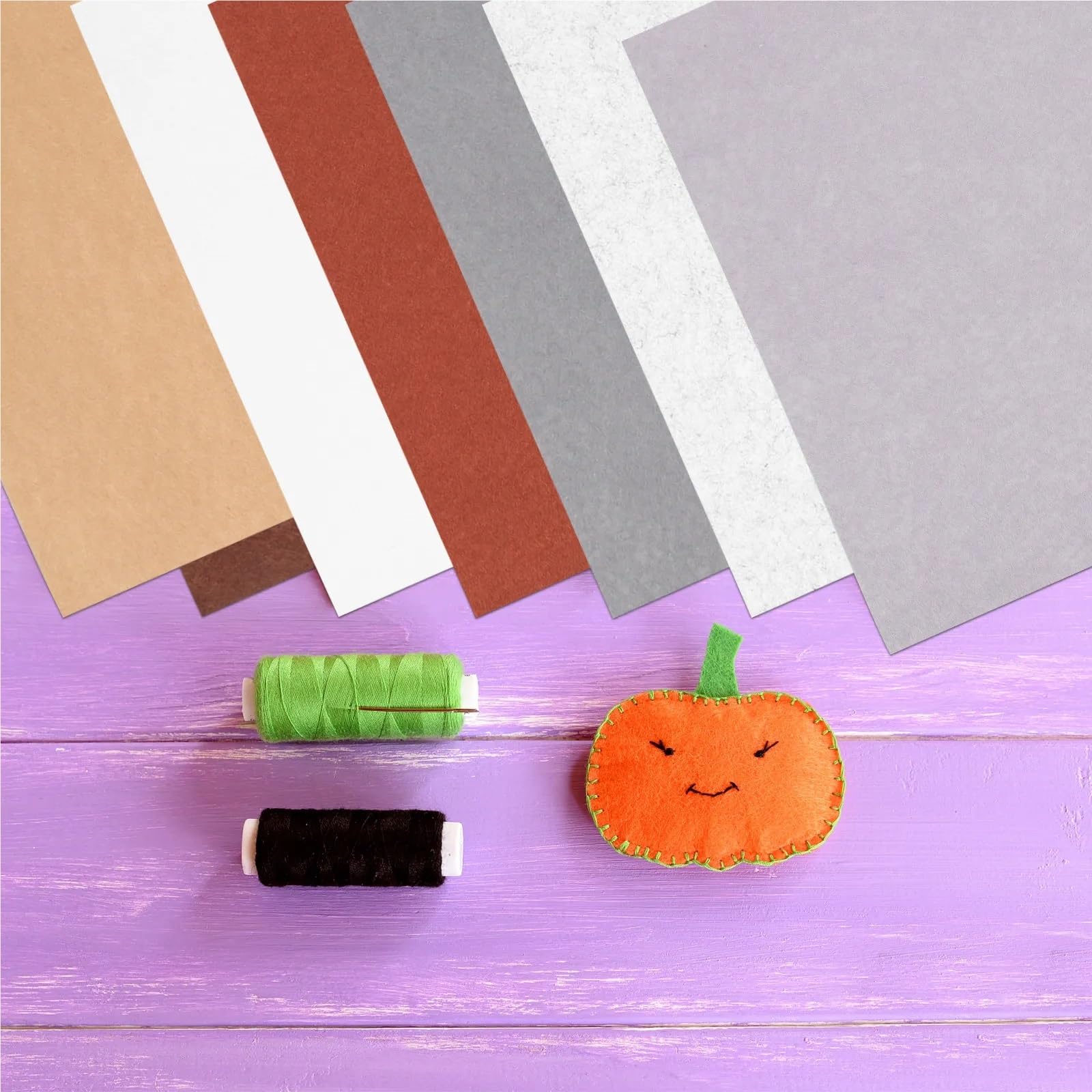 Hojas de fieltro de colores, 28 cuadrados de tela de fieltro surtidos para costura y acolchado para arte y manualidades