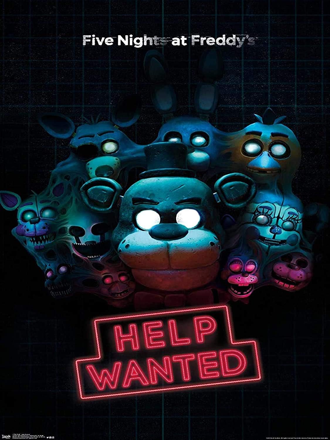 Gorgeous Collection Five Nights at Freddy's - Help Wanted Poster | Poster and Prints Unframed Wall Art Gifts Decor HD Poster | Unframed/Frameable 12'' x 16''