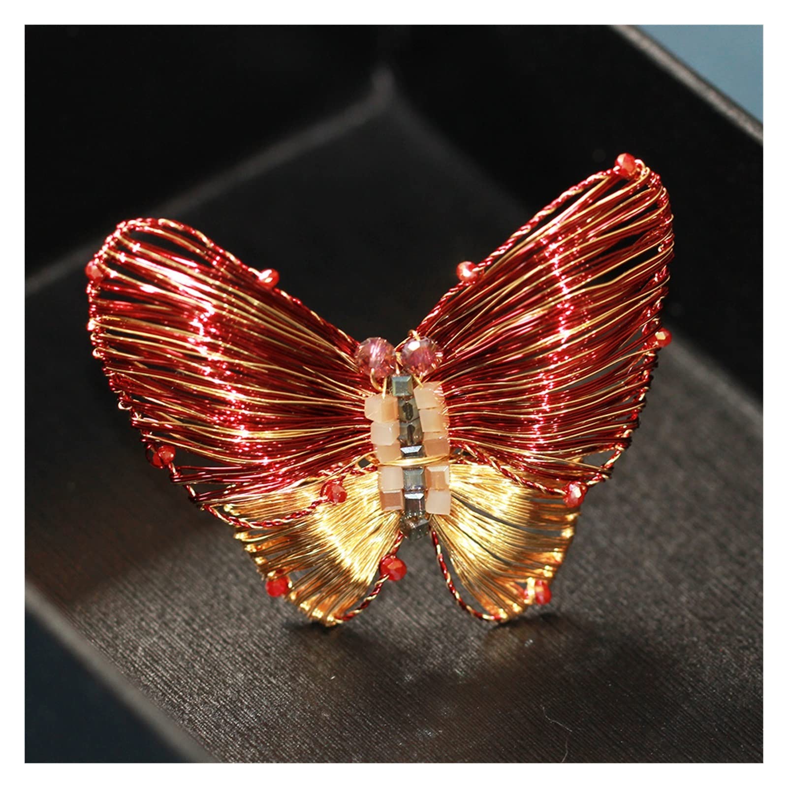Kupfer Broschen Handgemachte Schmetterling Broschen Pullover Revers Pins Für Frauen Mädchen Zarte Temperament Schmuck