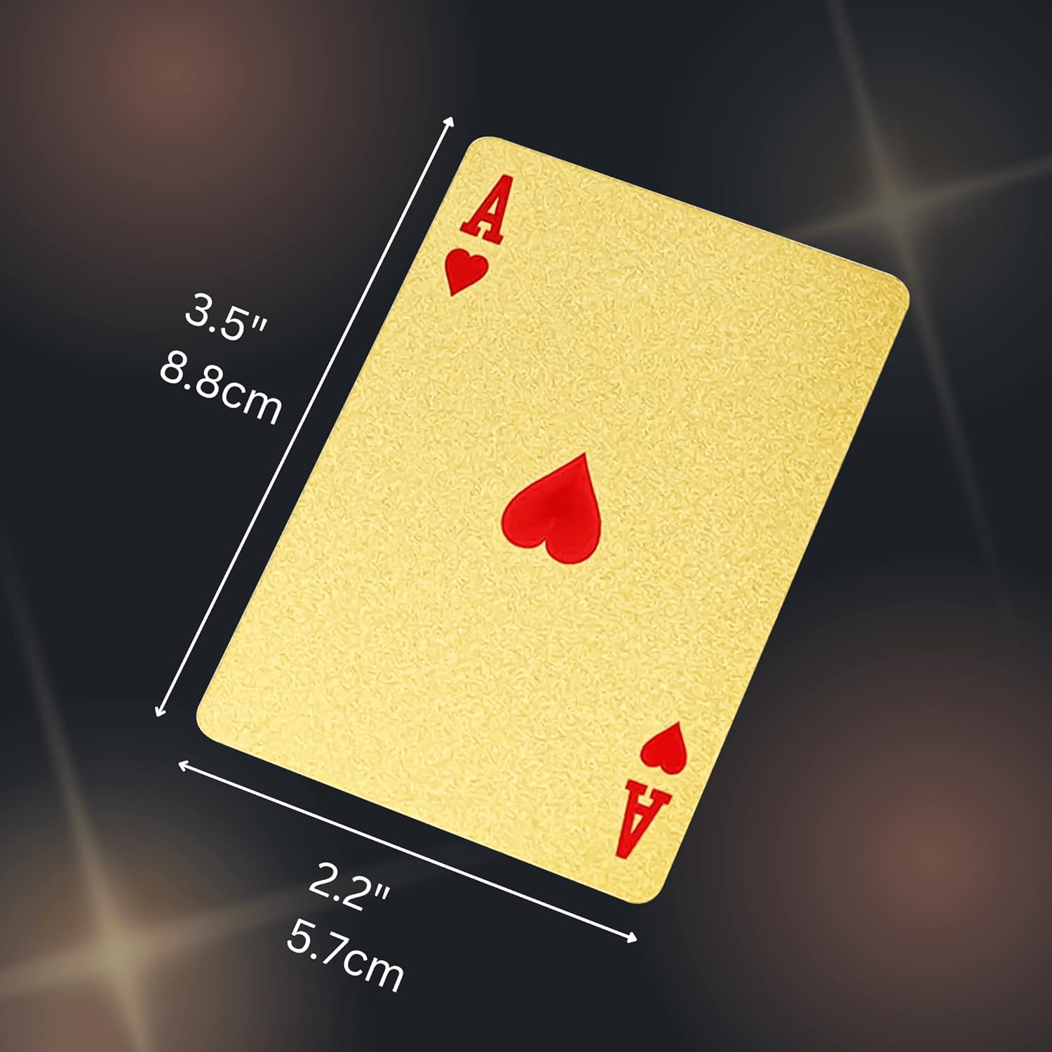 Magic Kiss Waterproof Gold and Silver Foil Poker Playing Cards, Deck of Plastic Playing Cards Gift (3 Decks/Gold + Silver + Black)