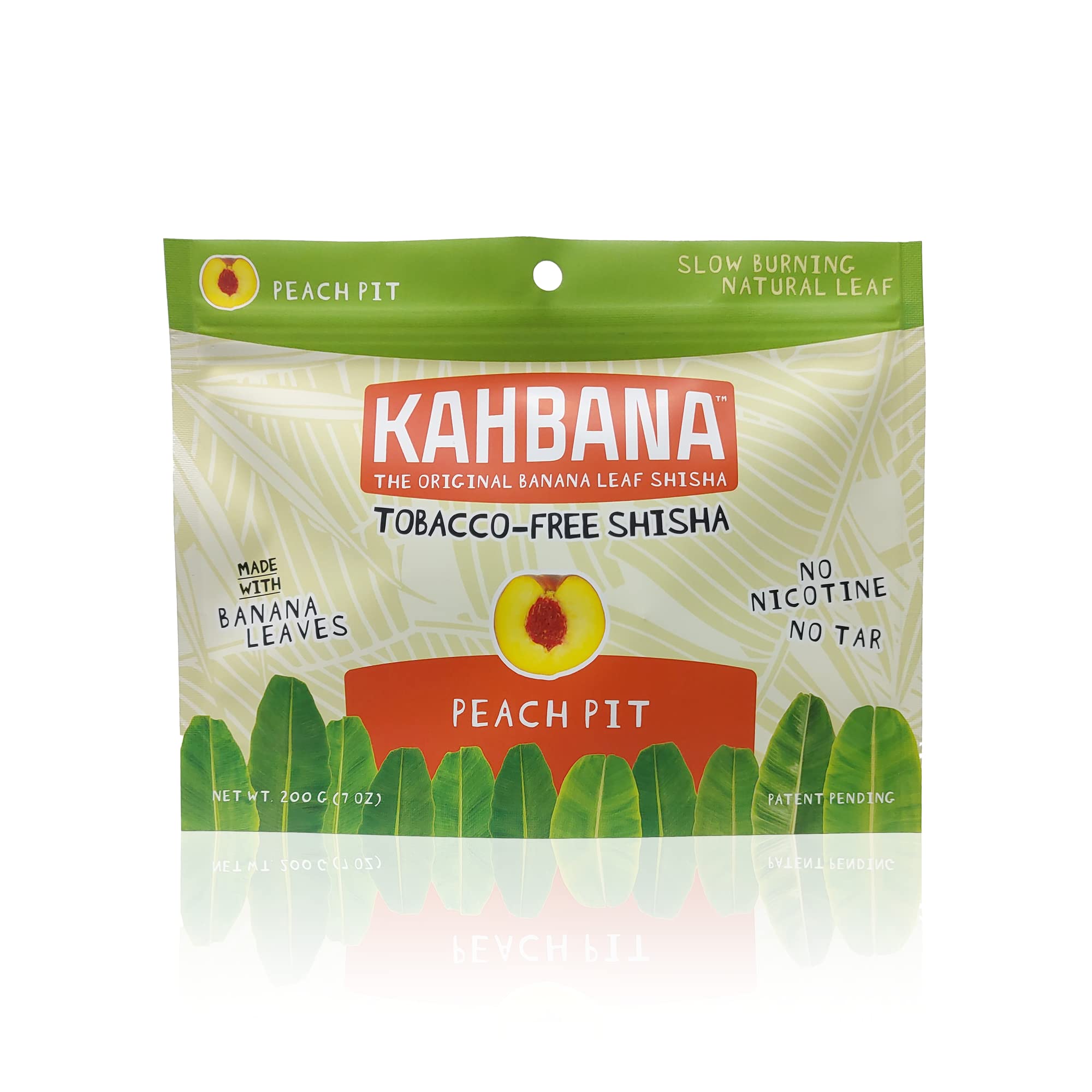 Hookabana 200 Grams Flavored Hookah Shisha Tobacco-Free and Nicotine-Free (Peach & Pit)