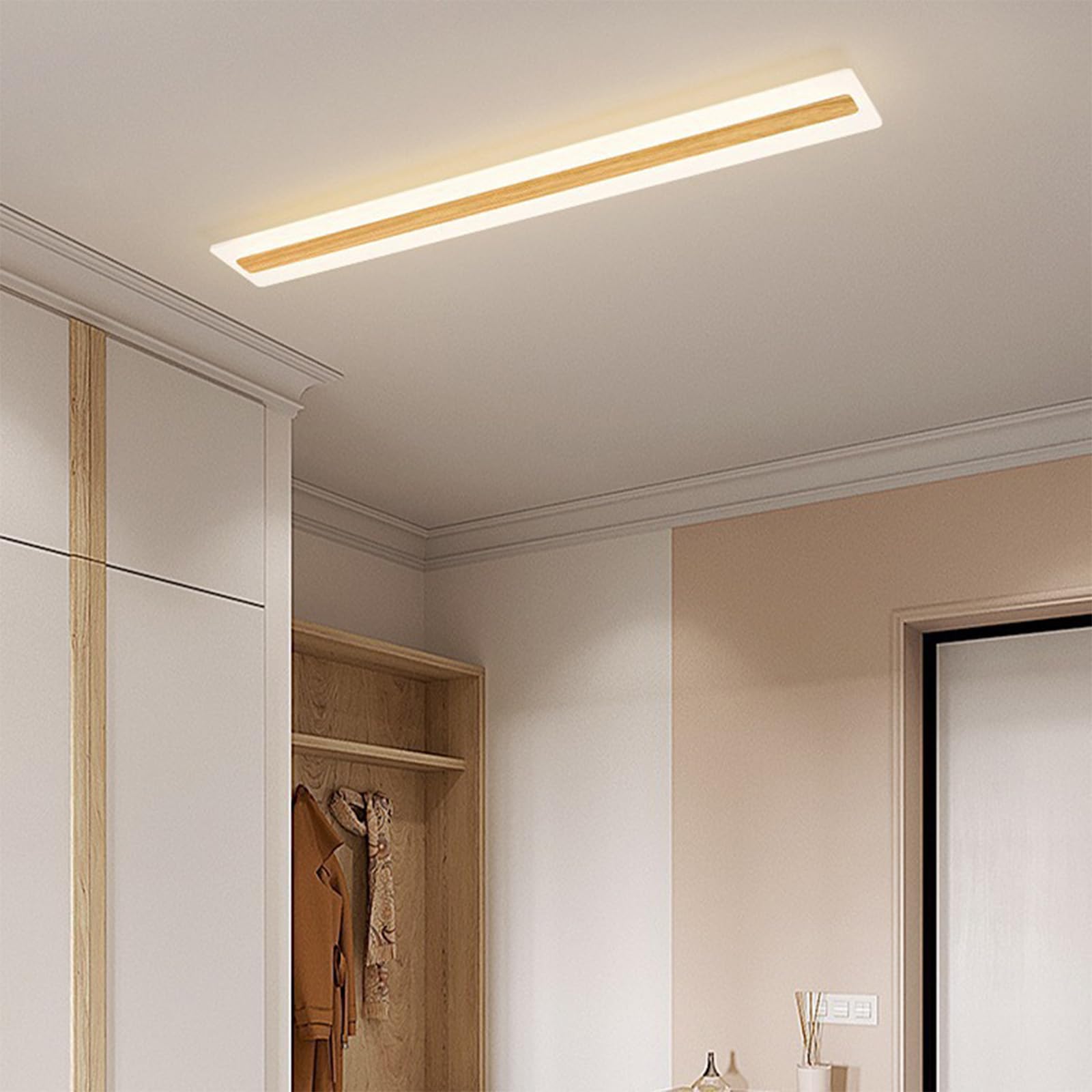 Nowoczesna lampa sufitowa LED z żelaza i akrylu, 3 tryby kolorów (3000 K/4000K/6000K), kreatywny kształt, idealna do sypialni, kuchni, przedpokoju lub biura.