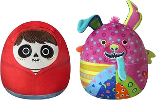 Squishmallows Original Disney Pixar 8-Inch 2-Pack Miguel and Dante Plush - Little Ultrasoft Official Jazwares Plush