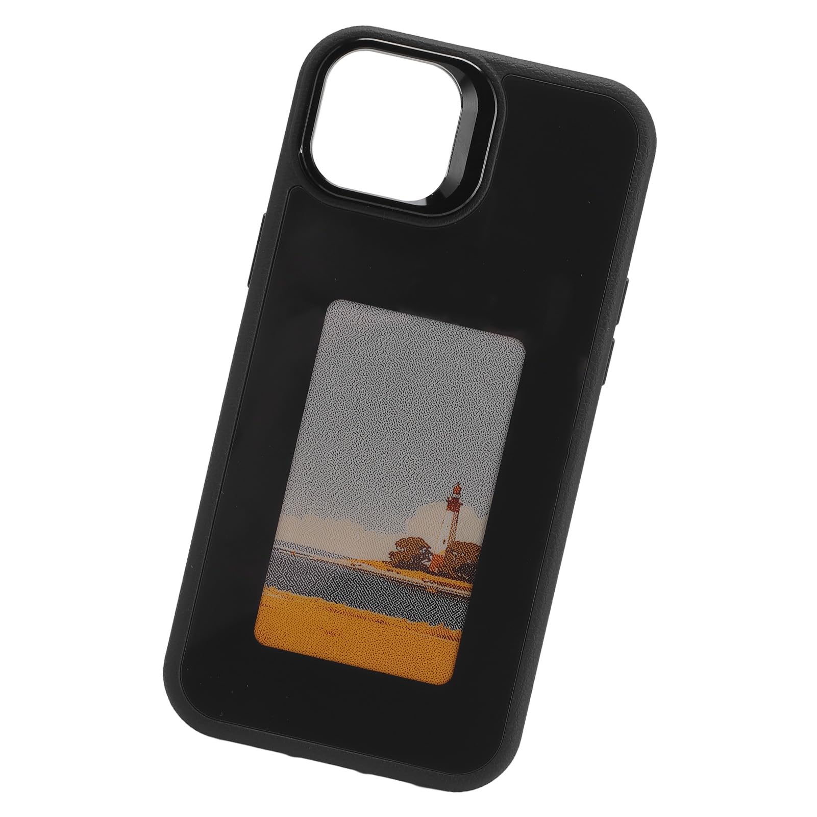 Jiawu Custodia per Telefono con Schermo Smart Ink con Funzione di Aggiornamento NFC, Profilo Sottile per Utenti 14Plus (BLACK)