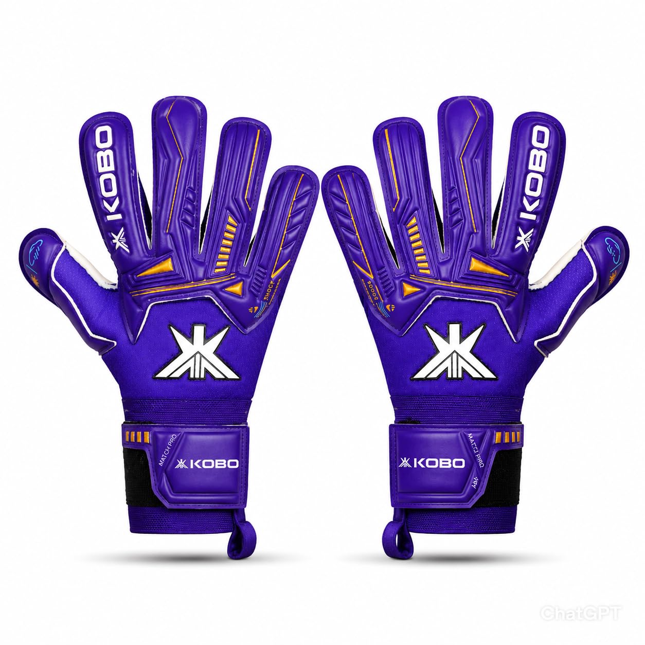 Kobo GKG-45 Professional Football Soccer Goalkeeper Gloves for Men, Boys & Kids with 4mm German Latex Palm (9.5)-image-48