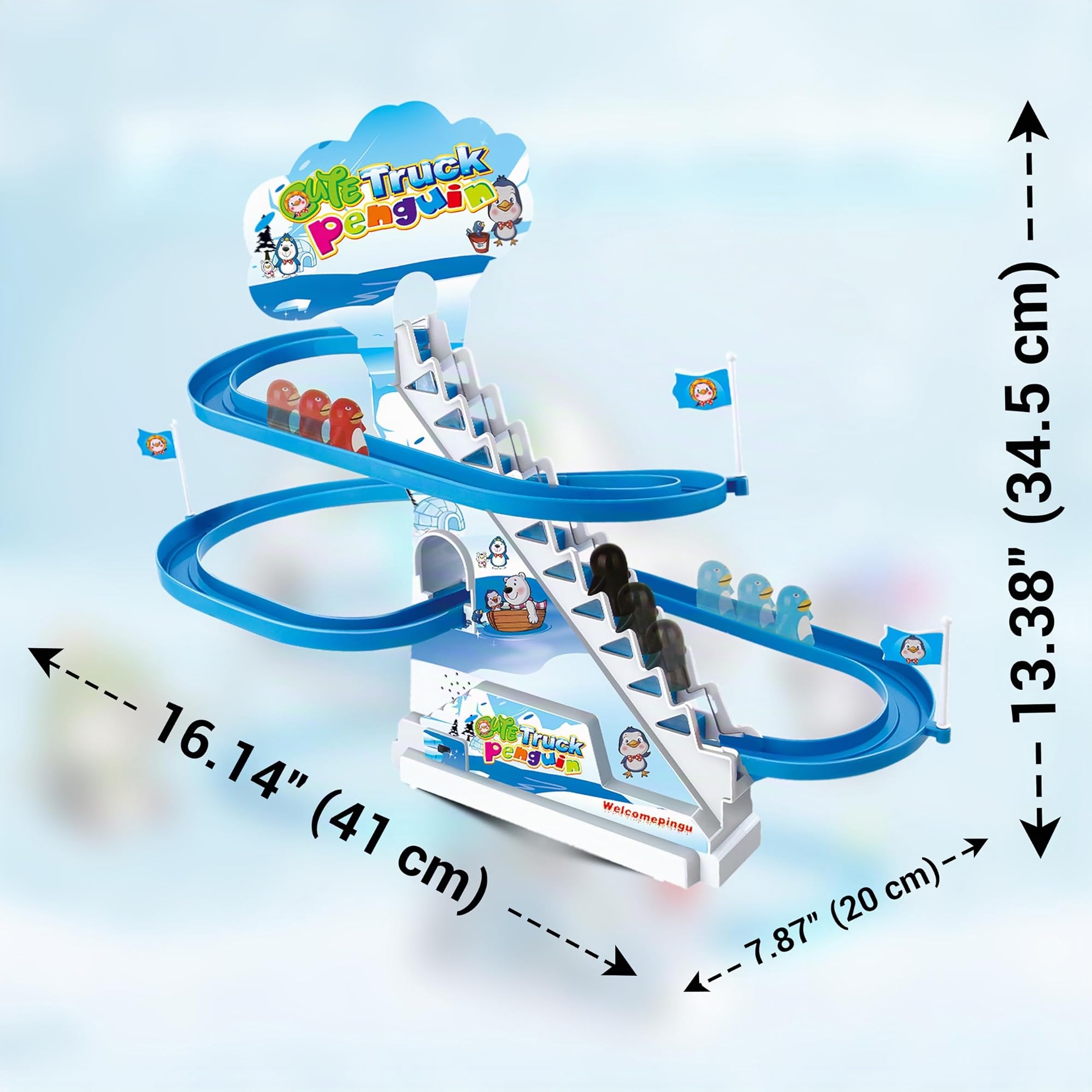 ARSUK Jouet Musical Pingouin Penguin Race Game avec Lumières LED Clignotantes et Musique, Manchot Jouets Jeux Amusants pour Tout-Petits et Enfants