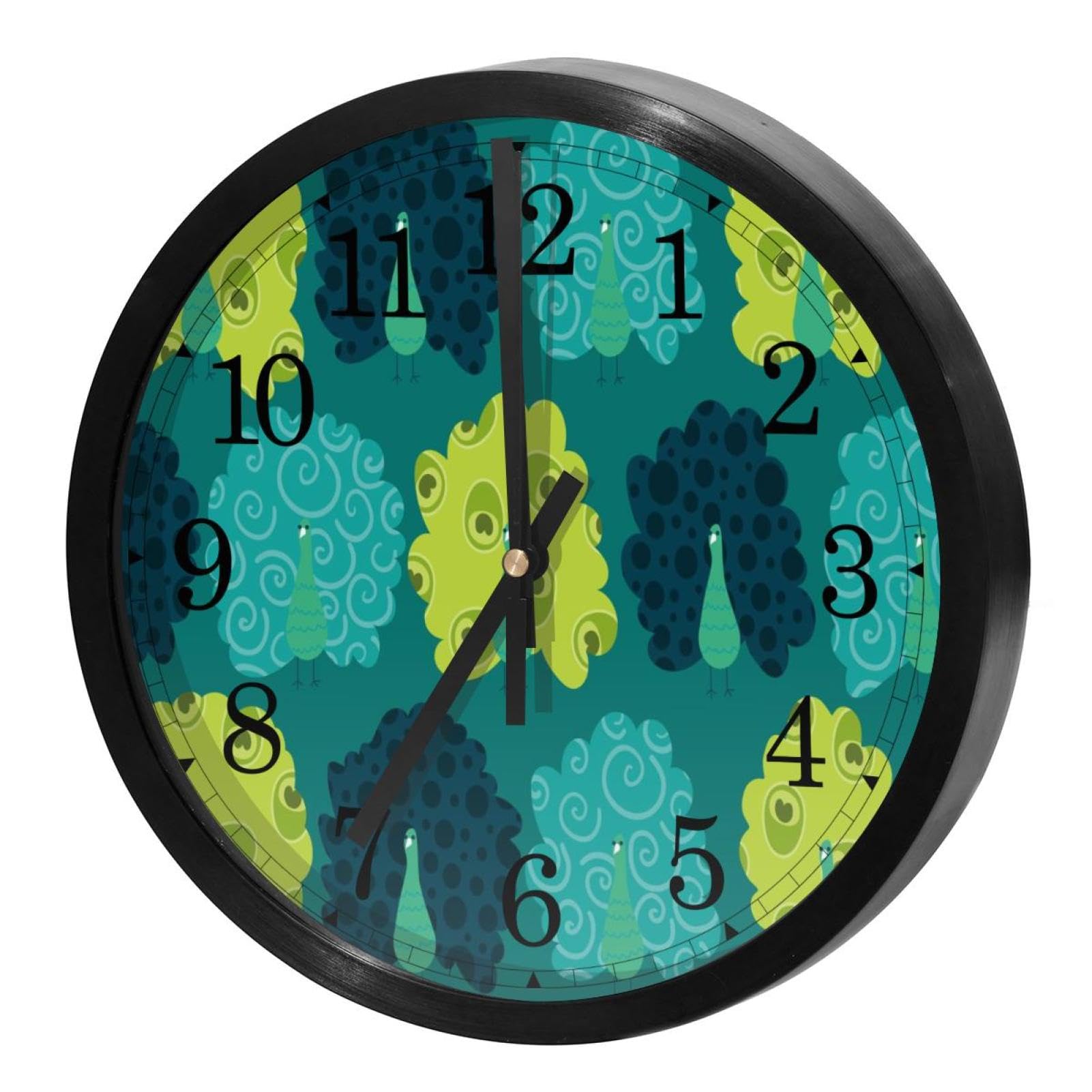 Horloge murale ronde décorative pour cuisine et maison moderne
