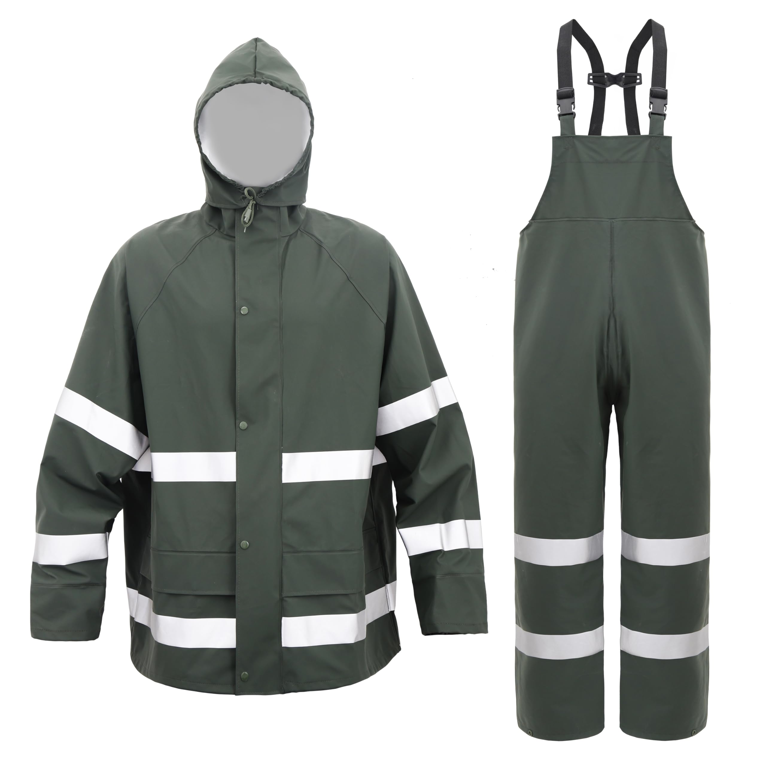 VUVEA Rain Suit Waterproof Heavy Duty Reflective