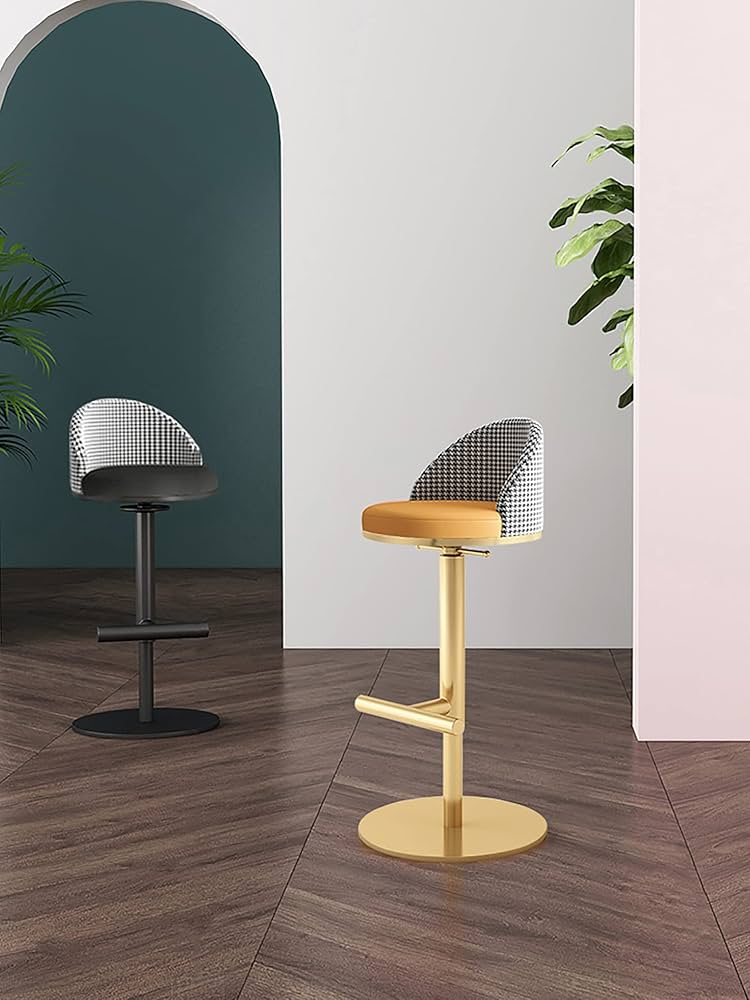 Amazon｜スツールモダンなPUレザー製調節可能な回転式バース