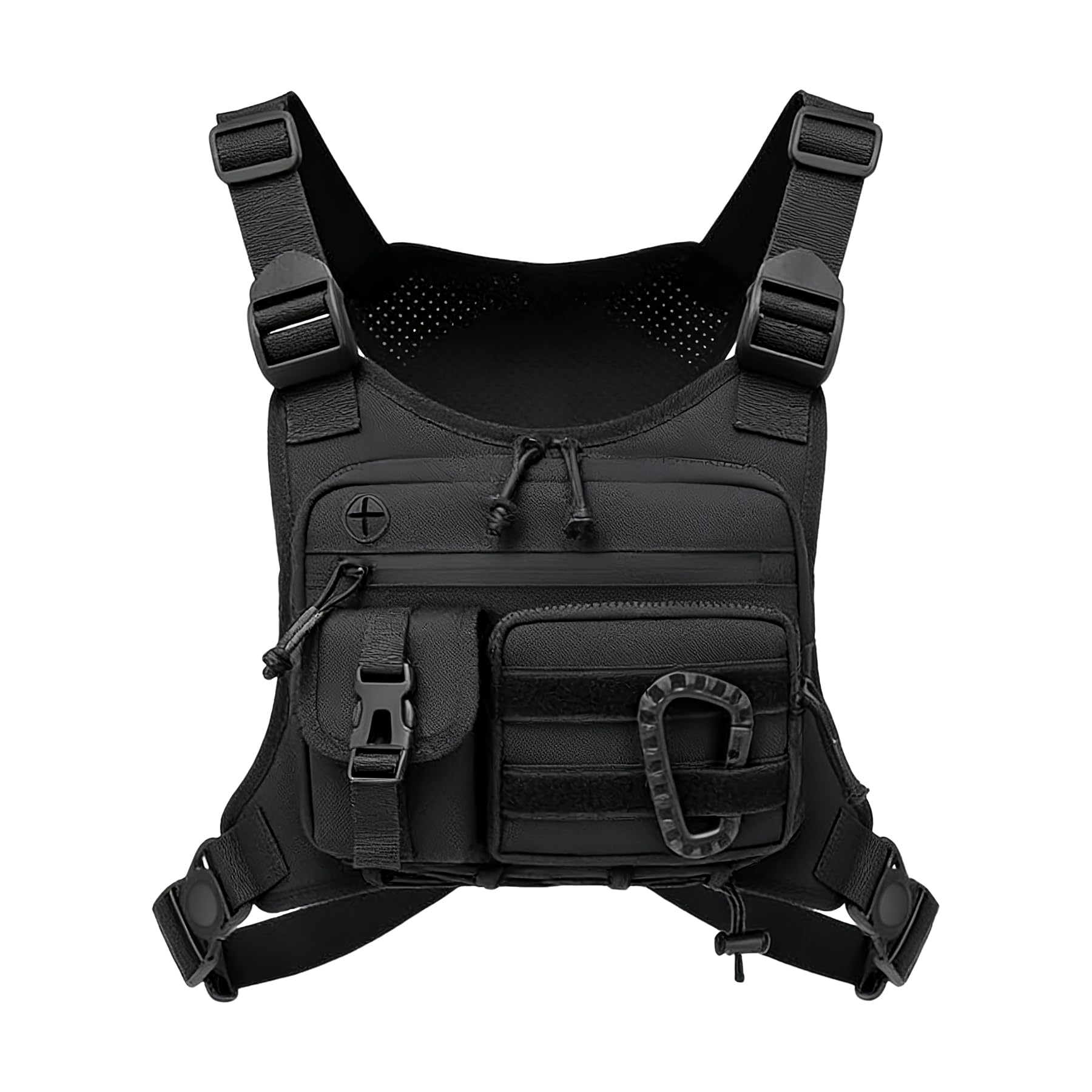 GAESHOW Sac de poitrine tactique pour homme, réglable, fonctionnel, pour hommes et femmes, imperméable, sac de poitrine portable pour les entraînements en plein air, le cyclisme, la randonnée et le
