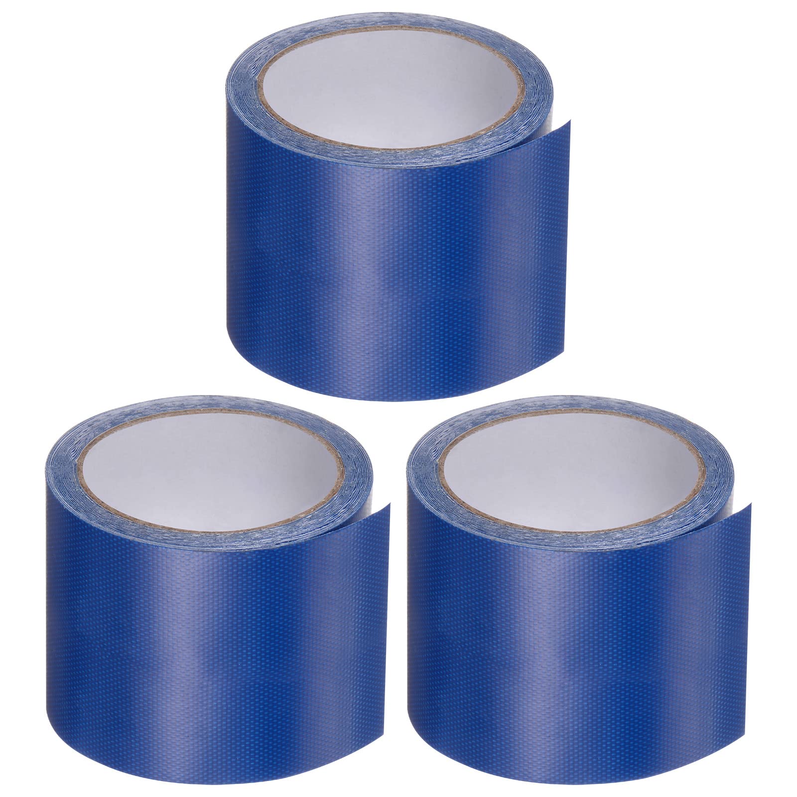KeuLen Klebeband, Planen-Reparaturband, Zelt-Reparaturband, 3 Stück, 3,15 Zoll x 14,6 Fuß, universelles wasserdichtes Markisentuch-Reparaturband for Bastelarbeiten, Heimwerker, Outdoor-Zelt, blau