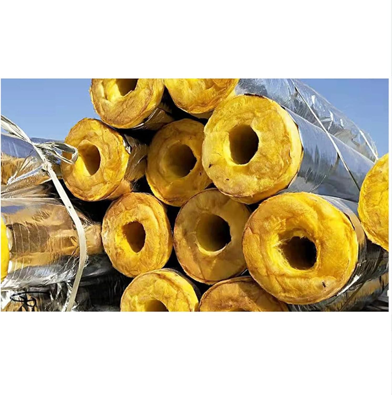 Tube en Laine De Verre Oise-reducig Ad Soud-absorbig, Tube en Laine De Roche Soudproof Ad Atifreeze Isulatio, 89mm