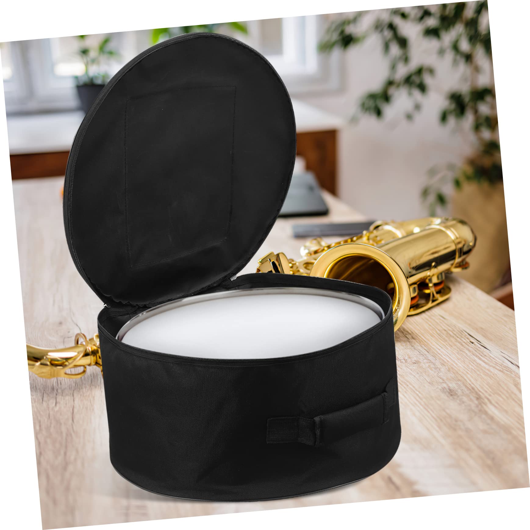 Runde Snare Drum Tasche 13 bis 14 Zoll, Rucksack Schwarz