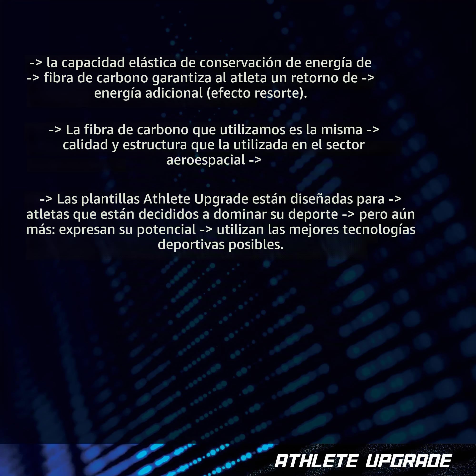Plantillas aeroespaciales de fibra de carbono de alto rendimiento para deportes (par) - Edición Blue Metal Wires (42)