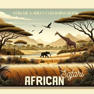 African Safari: Volume 3: A stress Relieving Adventurous Colouring Book for all ages and all creative levels