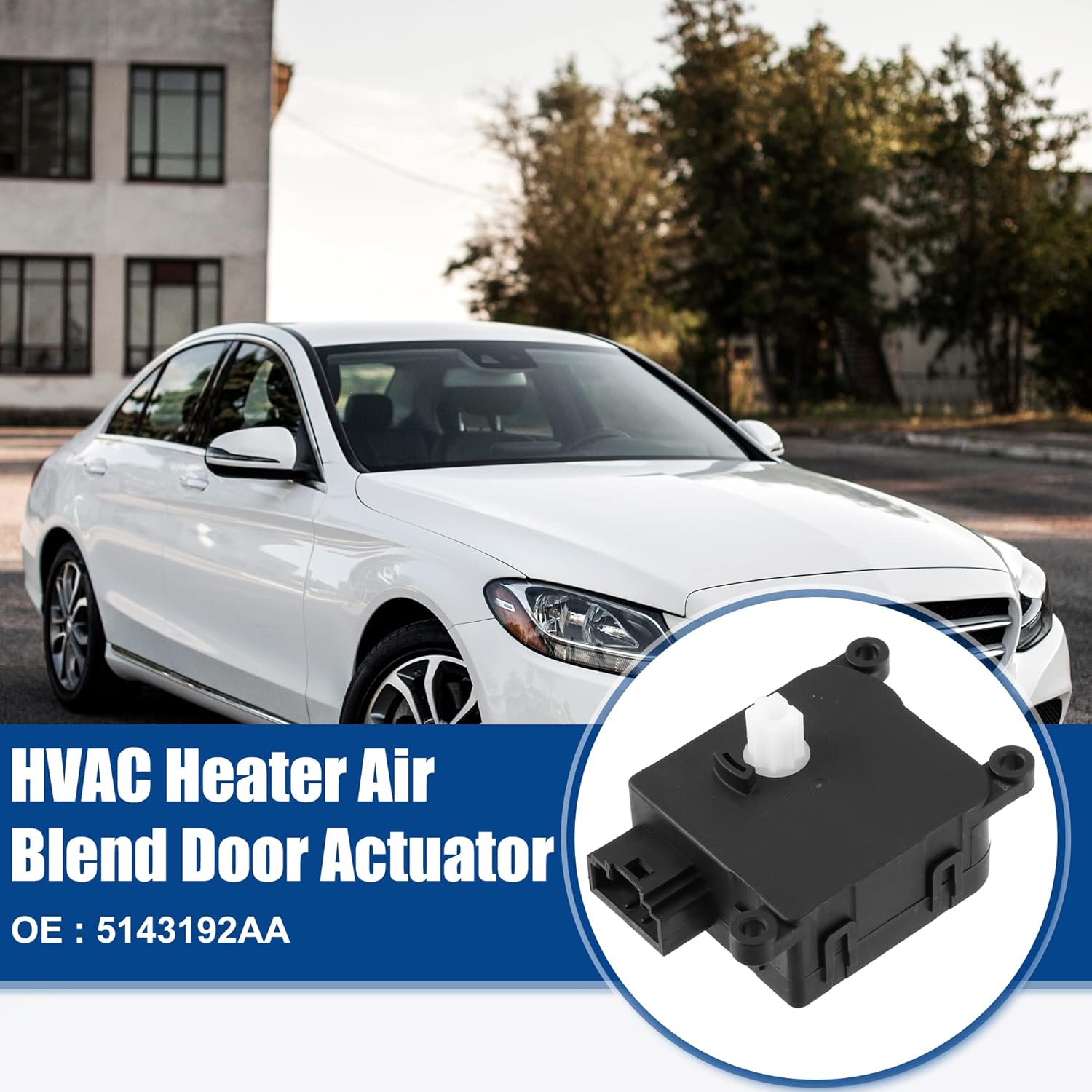 ACROPIX Air Door Actuator HVAC Blend Door Actuator Replacement Fit for Jeep Commander 2006-2010 5143192AA - Pack of 2 Black