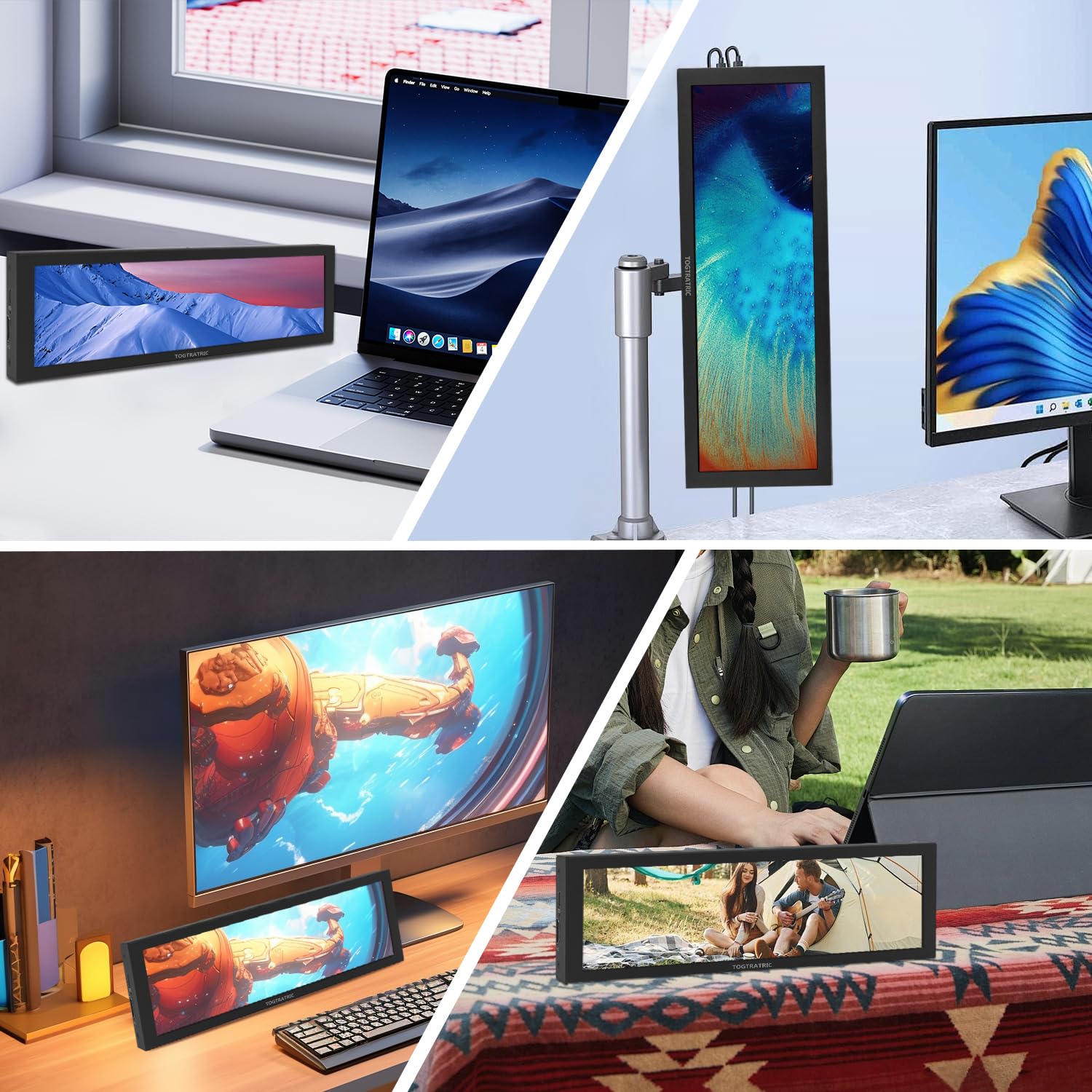 Amazon.co.jp: 8.8 インチ タッチパネルモバイルディスプレイHD小型