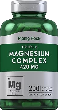 Piping Rock Triple Magnesium Complex | 420 mg | 200 Capsules