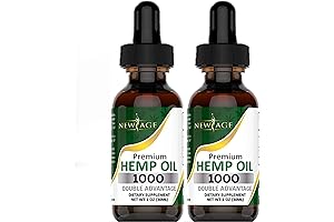 New Age Hemp Oil: All-Natural Premium Supplement (2500mg!) (Pack of 2)