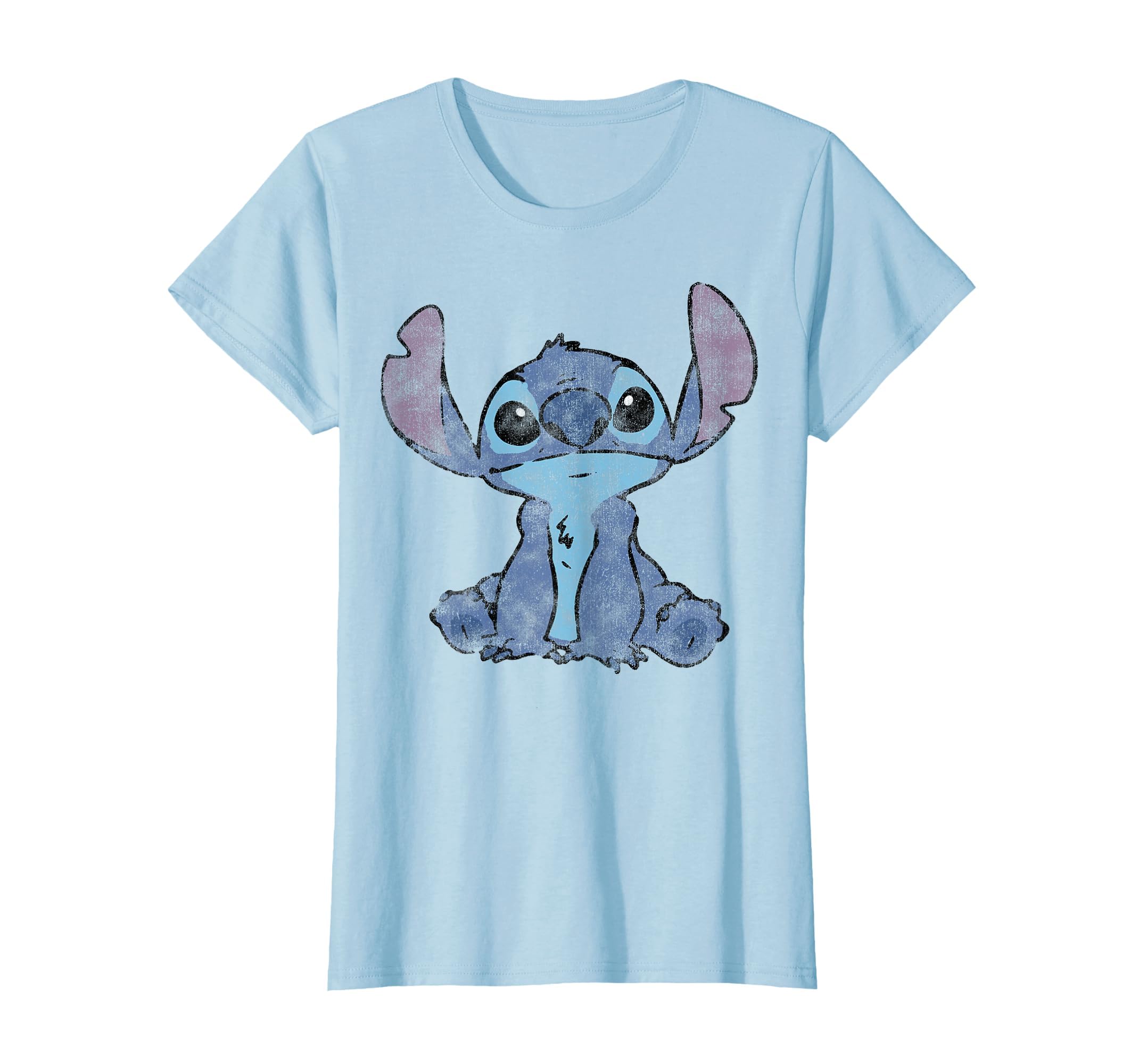 Disney Lilo &amp; Stitch Distressed Stitch Portrait T-Shirt