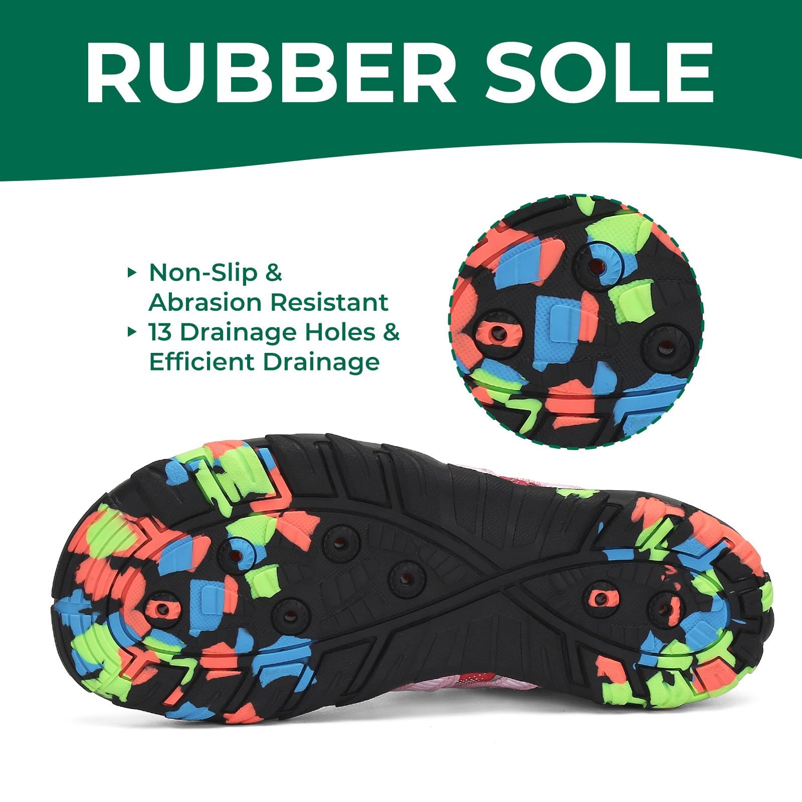 SAGUARO Scarpe da Scogli Bambino Scarpe Mare Bambina Scarpette da Scogli Bambini Scarpette Mare Ragazze Ragazzi Scarpe Acqua Antiscivolo Scarpe Immersione Scarpe Nuoto, Gr 24-36 EU