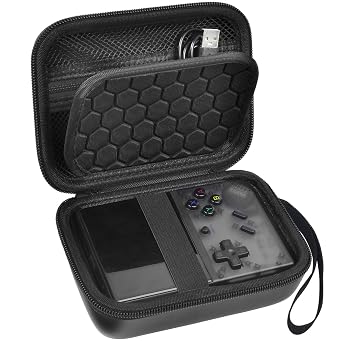 PAIYULE Travel Case Compatible with RG35XX/ RG35xx Plus Retro Handheld Game Console, Handheld Emulator Storage Holder Organizer, Android Game Console Carrying Bag Box Only