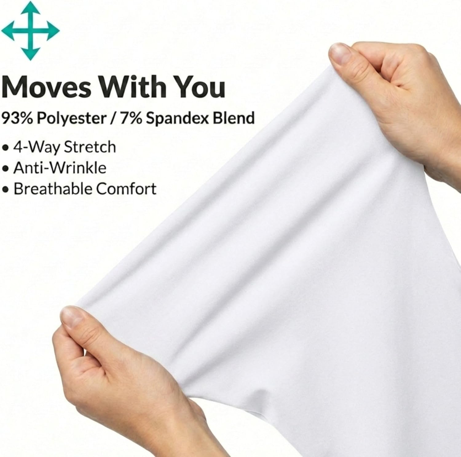 MediChic Women's 6-Pocket Scrub Pants – Cargo Straight Leg, 4-Way Stretch, Anti-Wrinkle, Flex Fabric Workwear Uniforms - Image 3