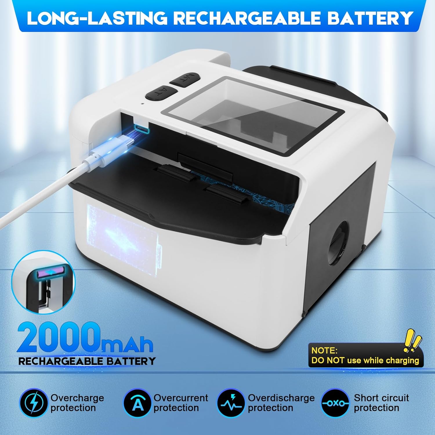 Automatic Card Shuffler for 1-2 Decks, 2000 mAH Rechargeable Electric Playing Cards Shuffler Machine with One-Press AUTO & Manual Mode, Ideal for UNO, Poker, Blackjack, Skip-Bo, Phase 10