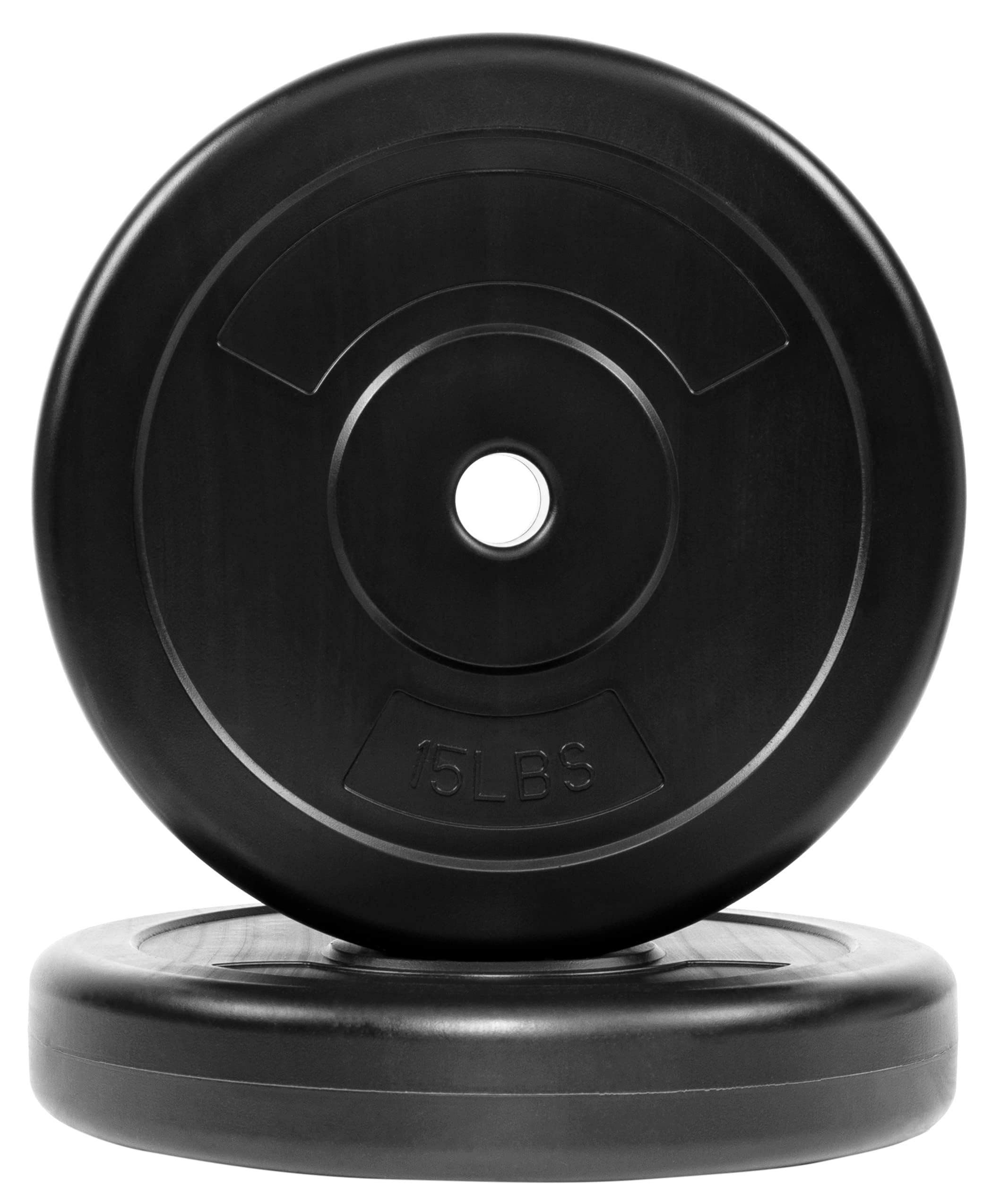 vinyl standard 1-inch plate weight plate for strength training and weightlifting, pairs or sets