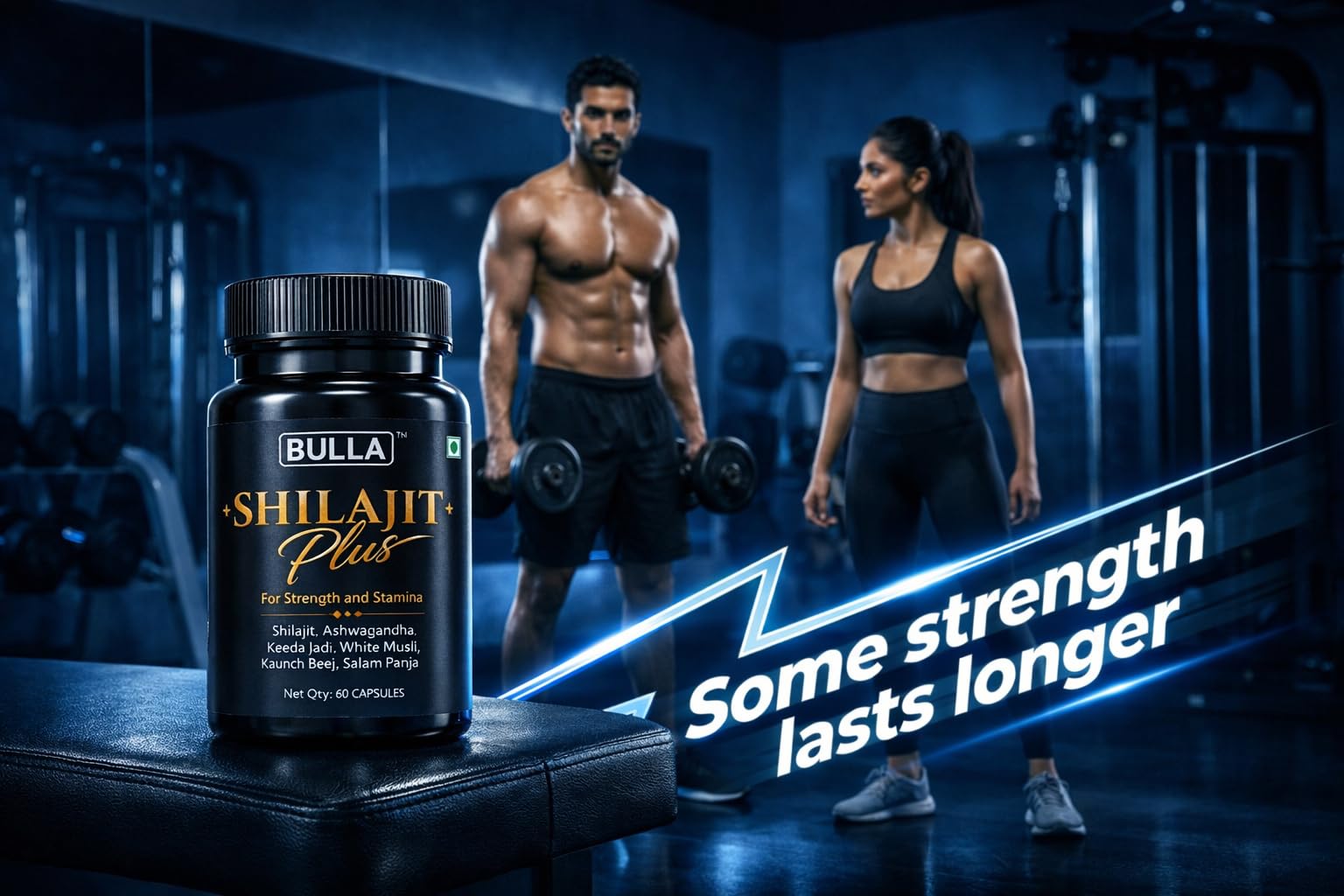 BULLA Shilajit/Shilajeet Gold 60 Capsules | For Stamina, Muscle Growth & Energy | Ashwagandha, Keeda Jadi, Kaunch Beej, Safed Musli, Salam Panja & Other Action Herbs & 100% Ayurvedic — Amazon image 9