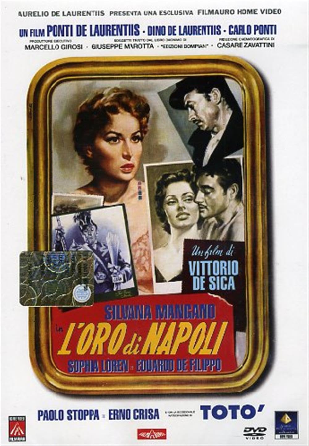 L'Oro Di Napoli DVD Vittorio De Sica FilmAuro - 02739 Sealed