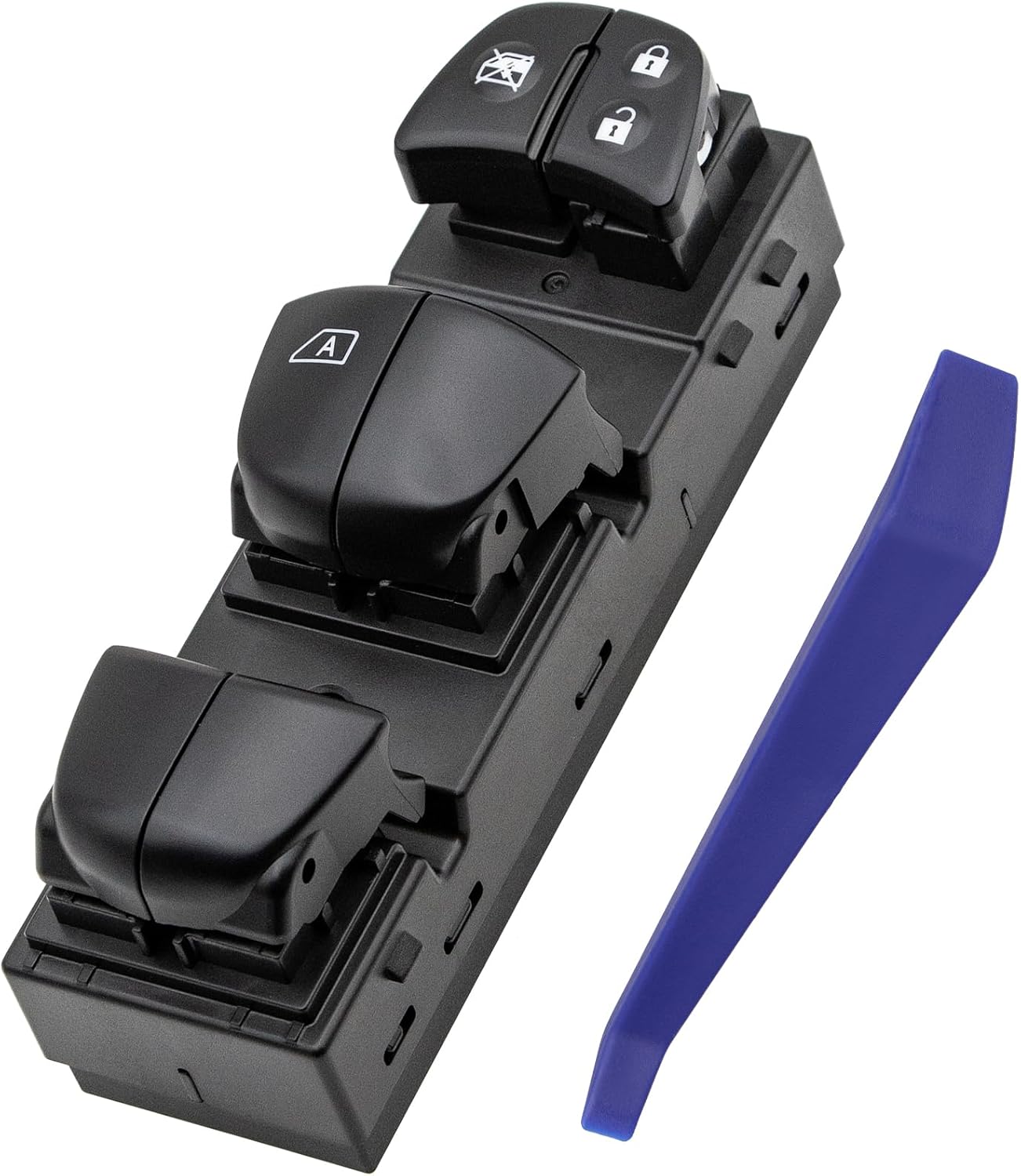 Vurkcy Master Power Window Switch Control Button Front Left Driver Side Fit for Nissan Rogue 2014-2017, Altima 2013-2018, Replaces 254013TA5A, 1S14450, 254014BA5A, DWS2104