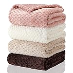 Frienda 4 Pcs Baby Fuzzy Blanket Fluffy Baby Blanket for Boys Girls Soft Warm Infant Newborn Toddler Receiving Nursery Bed Supplies, 32 x 24 Inch(Beige Brown Color)