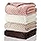Frienda 4 Pcs Baby Fuzzy Blanket Fluffy Baby Blanket for Boys Girls Soft Warm Infant Newborn Toddler Receiving Nursery Bed Supplies, 32 x 24 Inch(Beige Brown Color)