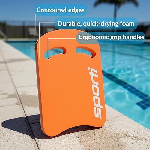 Miniatura 21 de Sporti Tabla de natación para adultos para entrenamiento de natación, tabla de natación para hombres y mujeres, tabla de agua para adultos, ayuda