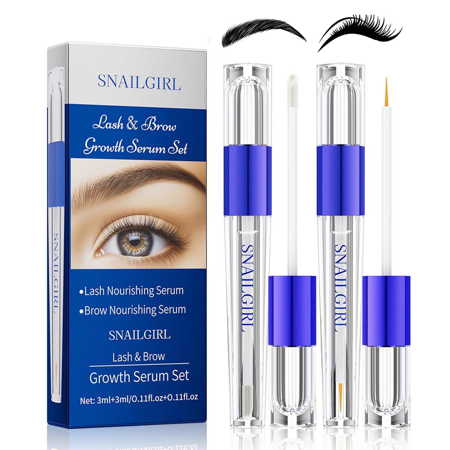 Eyelash Brow Growth Serum Set
