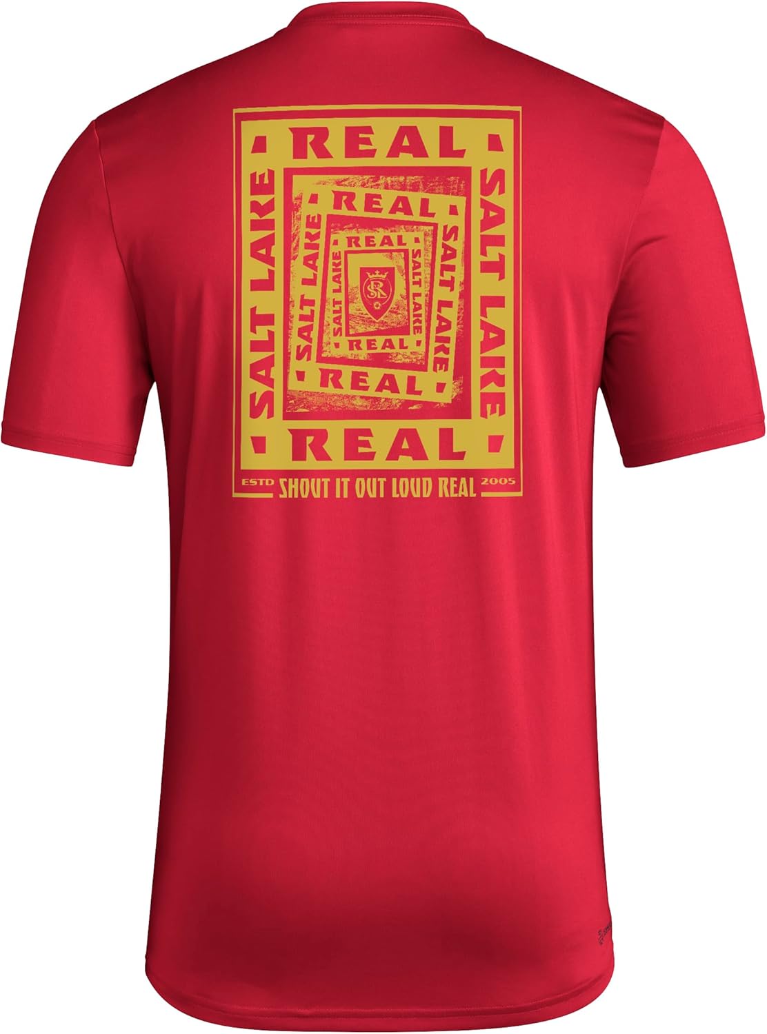 adidas Men's Real Salt Lake Local Warp Pre-Game Short Sleeve T-Shirt