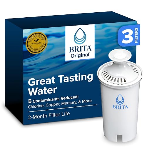 Brita Original Replacement Water Filter, Pitchers and Dispensers, 3 Pack
