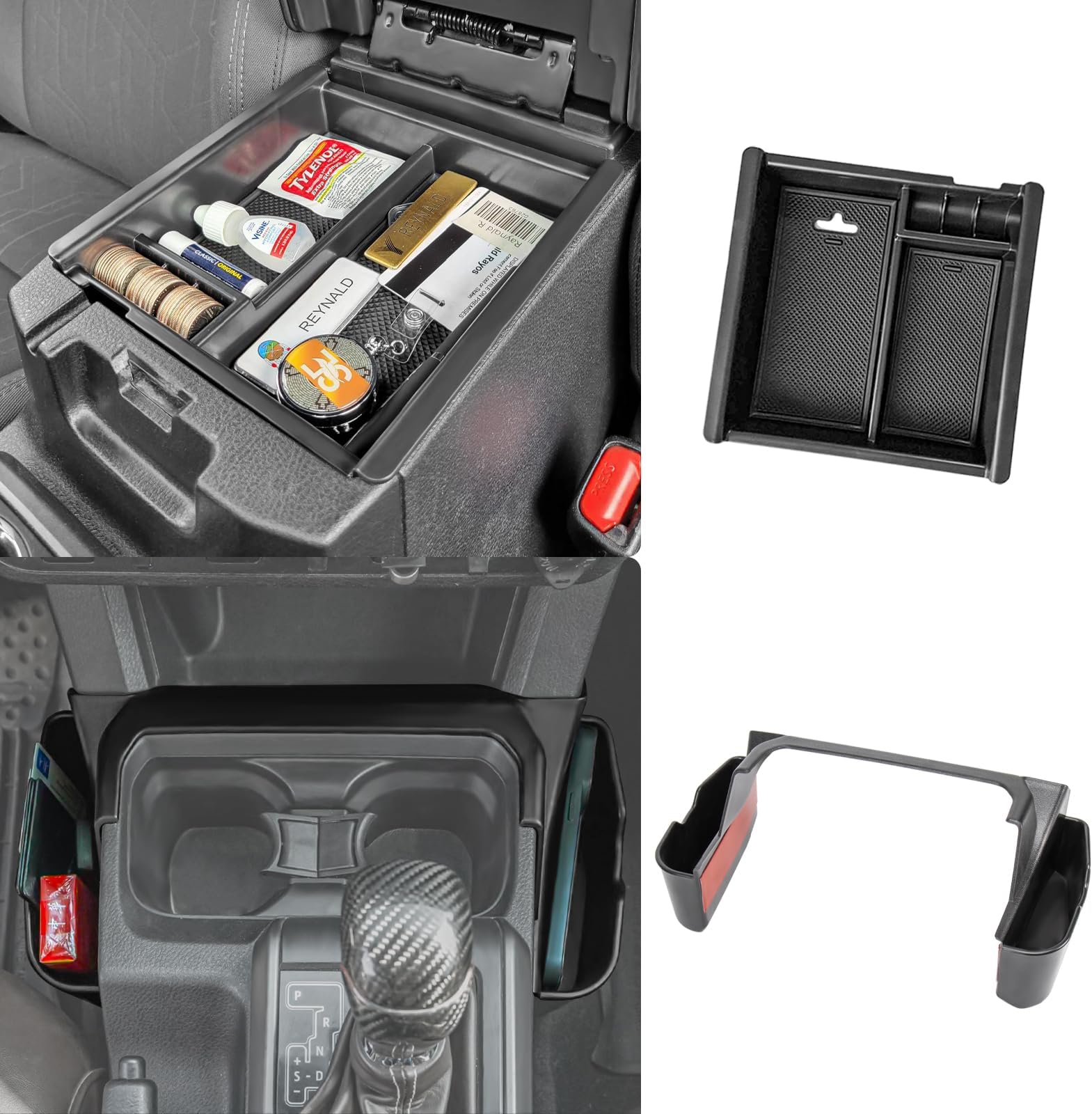 Carwiner 2PC Center Console Organizer Tray for 20232024 Grand Highlander